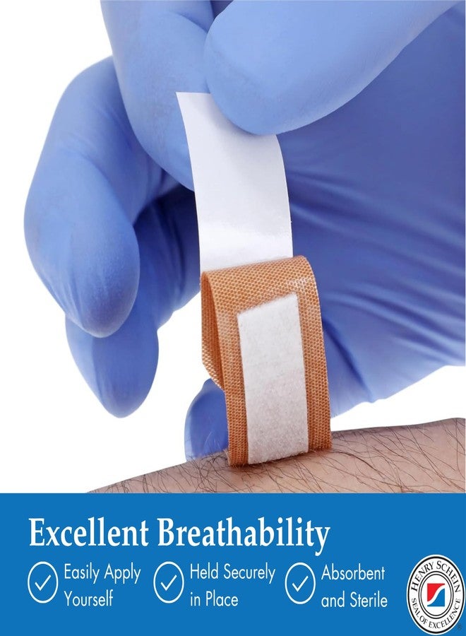Henry Schein Adhesive Fabric Bandage Strips, 3/4" x 3", Sterile, Box of 100 - Image 4